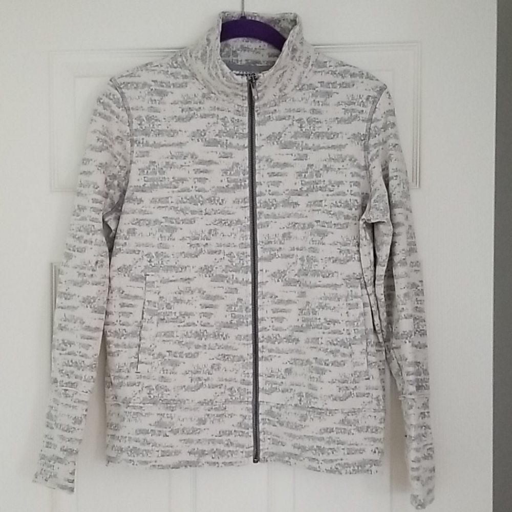 Zyia Cream Combo Zip Jacket XS